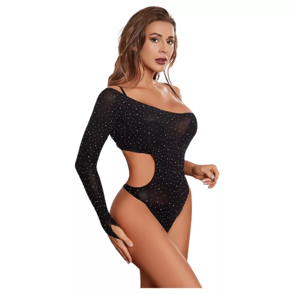 JSY 013 - sädelev body (must)