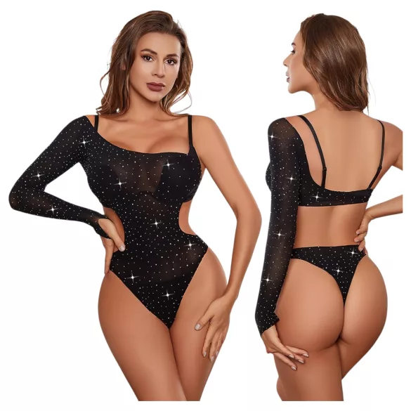 JSY 013 - sädelev body (must)