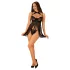 JSY 056 - babydoll komplekt - musta