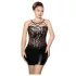 JSY 064 - must pitsiline pesukomplekt (XL-2XL)