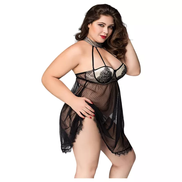 JSY 066 - must babydoll-komplekt (XL-2XL)