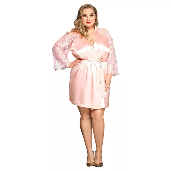 JSY 067 - roosa babydoll-komplekt (XL-2XL)