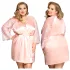JSY 067 - roosa babydoll-komplekt (XL-2XL)