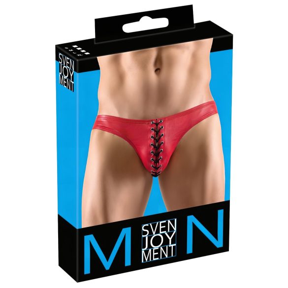 Svenjoyment - must pitsiga meeste aluspüksid (punane)