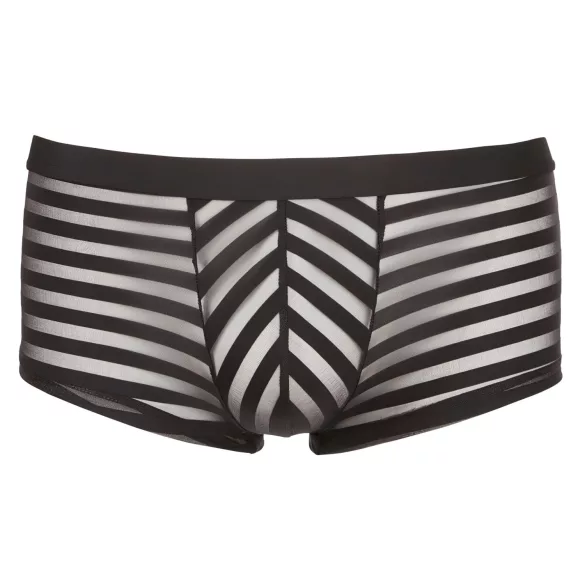 Svenjoyment - Läbipaistev triibuline bokser (must) - XL