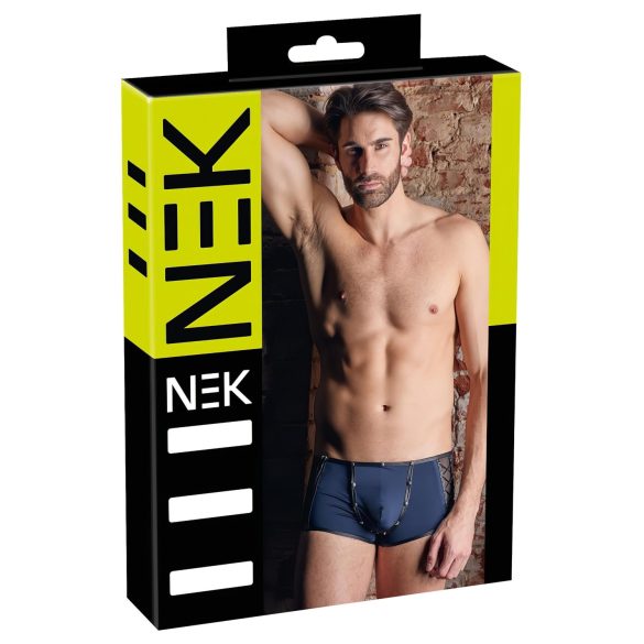NEK - must paeltega-neet detailidega bokserid (sinine) - M