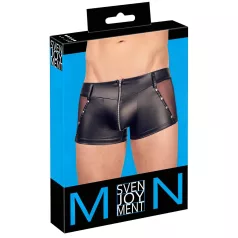 Svenjoyment - läikivad lukuga meeste bokserid (must) - M