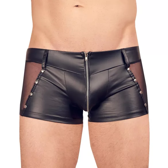 Svenjoyment - meeste bokserid - läikiv - must - XL