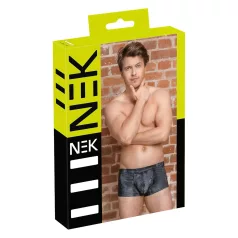 NEK - mustripüüdlikumustriga poksijad (must)