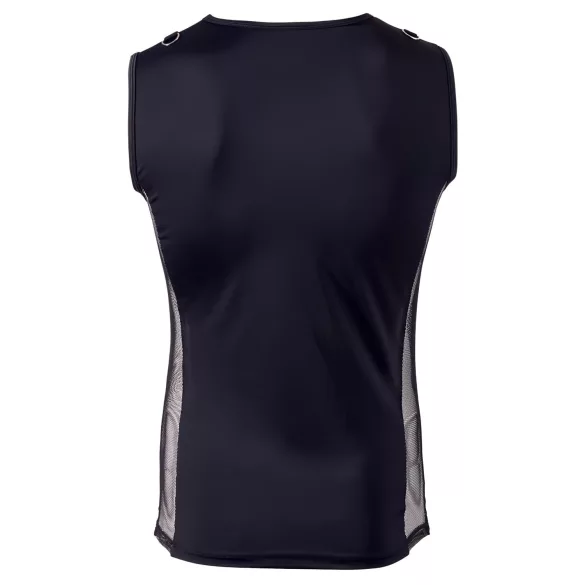 Svenjoyment - meeste pitsiline pluus nöörimisega - must - XL