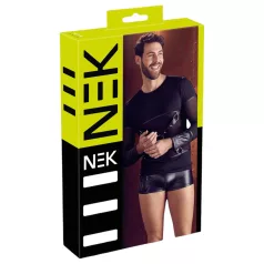 NEK - rihmadega pikkade varrukatega meeste särk (must)