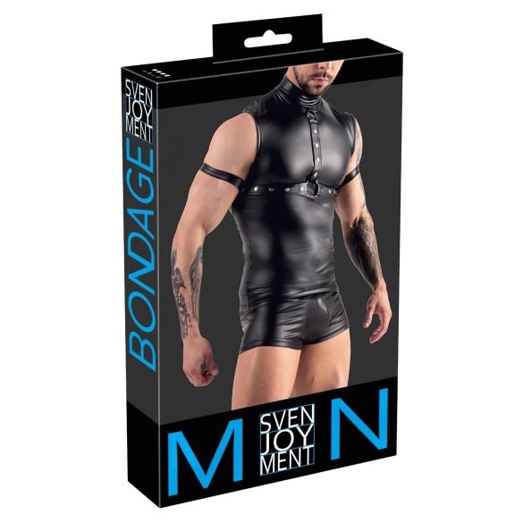 Svenjoyment - mustrimees varrukateta topp (must) - M