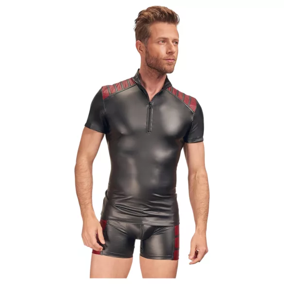 NEK - meeste lukk-kampsun punaste detailidega must - XL