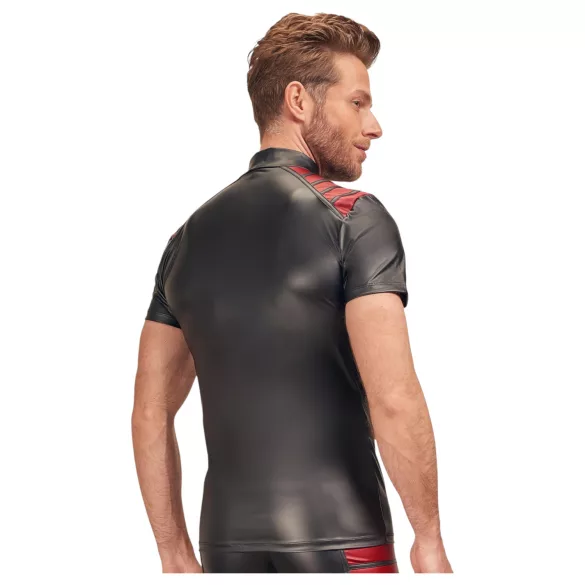 NEK - meeste lukk-kampsun punaste detailidega must - XL