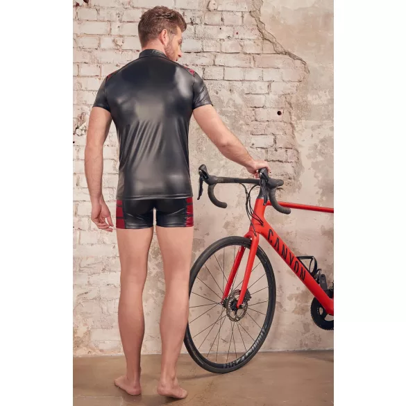 NEK - meeste lukk-kampsun punaste detailidega must - XL