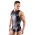 Svenjoyment - külgedelt paelaga matt meeste pluus (must) - M