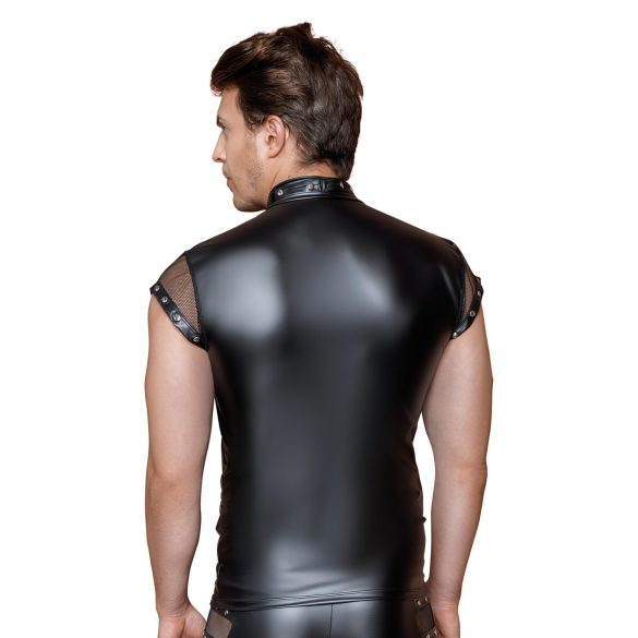 NEK - neetidega, võrkpaneelidega meeste topp (must)