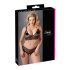 Cottelli Plus Size - pitsiline rinnahoidja komplekt (must) - XXL