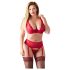 Cottelli Plus Size - mitmekülgne pesukomplekt (punane)