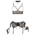 Cottelli Bondage - pitsiline aluspesu komplekt (5-osaline) - M