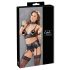 Cottelli Bondage - pitsiline särav pesu komplekt (4-osaline) - XL