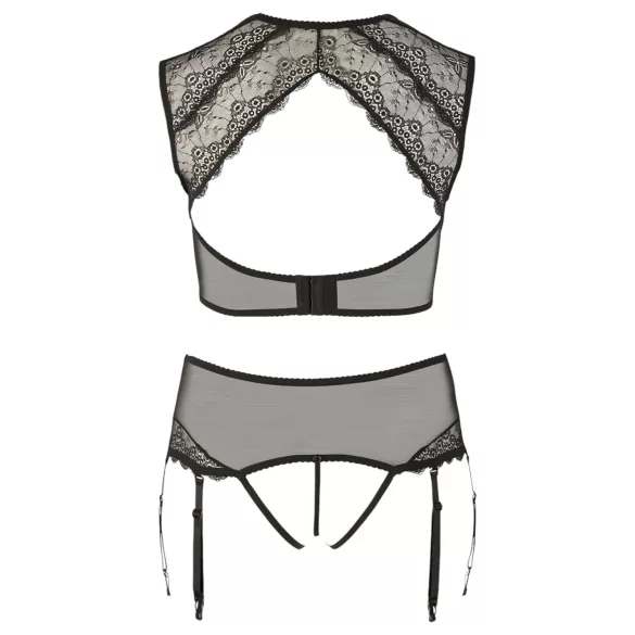 Cottelli Plus Size - pesukomplekt suur suurus - pits, kivikesed - must - XL