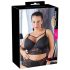 / Cottelli Plus Size - õlapaeltega pitsrinnahoidja (must)