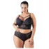 Cottelli Plus Size - rihma-pitsiga rinnahoidja (must) - 85E
