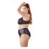 / Cottelli Plus Size - ristrihmaga rinnahoidja ja aluspüksid (must)