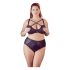 / Cottelli Plus Size - ristrihmaga rinnahoidja ja aluspüksid (must)