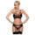 Obsessive 818-SEG-1 - rhinestone pesukomplekt (must) - L/XL
