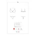 Obsessive Tulia - pitsiline pesukomplekt - must-roosa - L/XL