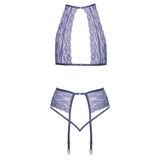 Kissable - tiny beaded lace lingerie set (purple)