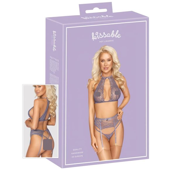 Suudlevalt kaunis - pitsist pesukomplekt (lilla) - L/XL