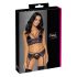 Cottelli - 3-osaline pitsiline pesukomplekt (must-lilla)