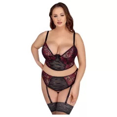   Cottelli Plus Size - reguleeritav rinnahoidja komplekt (punane)