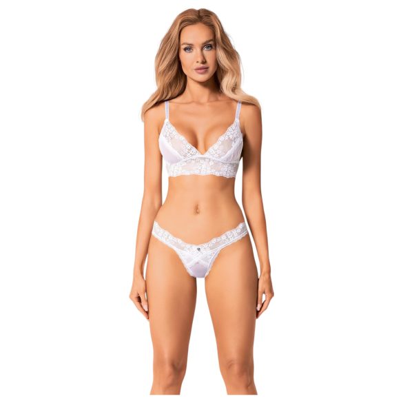 Obsessive Set Heavenlly - pitsist rinnahoidja komplekt (valge) - M/L