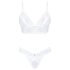 Obsessive Set Heavenlly - pitsist rinnahoidja komplekt (valge) - M/L