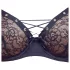 Cottelli Party - pitsiline rinnahoidja komplekt paeltega - must - 85C/L