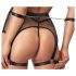 Cottelli Bondage - läbipaistev võrgusilm koos kettidega (must)