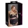 Cottelli Plus Size - rindade tõstja rihmade ja rõngastega - must - 90D