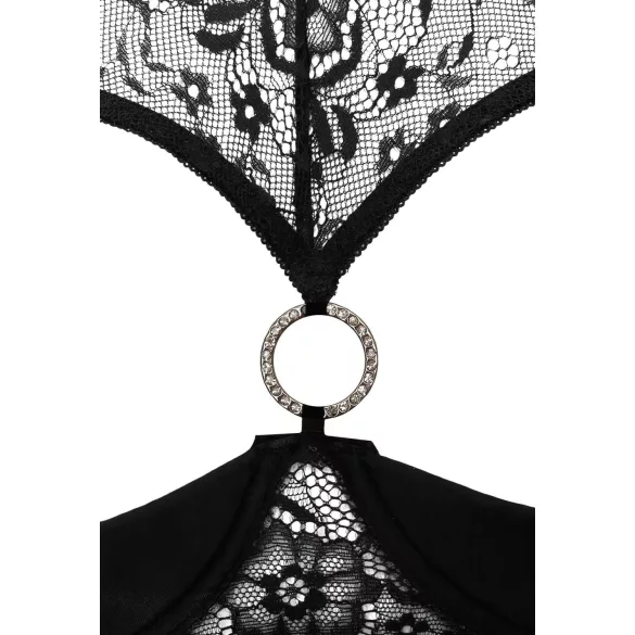 Cottelli - avatud rinnahoidja komplekt - must - 85B/L