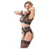 Cottelli Bondage - Pitsilise pesu komplekt (4 osa) - L