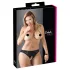 Cottelli Plus Size - pitsist avatud püksikud (mustad) - XL