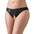 Cottelli Plus Size - pitsiline avatud püksik (must) - XL