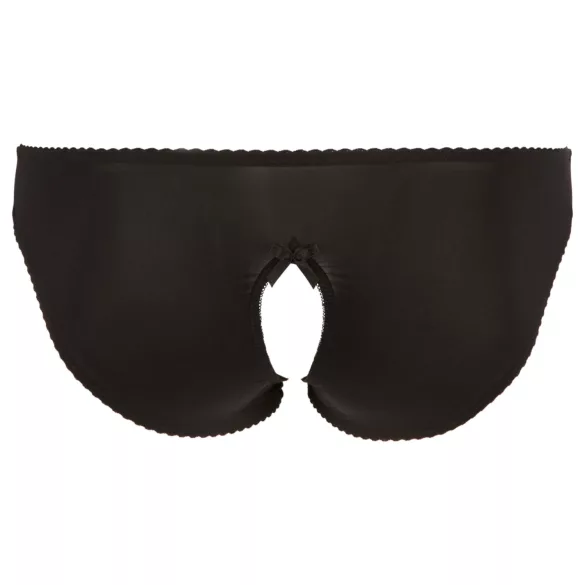 Cottelli Plus Size - pitsist avatud püksikud (mustad) - XL