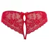 Cottelli - avatud naiste stringid lipsuga - punane - M