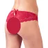 Cottelli - avatud naiste stringid lipsuga - punane - XL