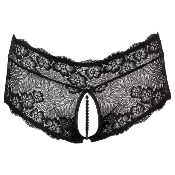 Cottelli Curves - avatud pitsilised püksikud (must) - XL