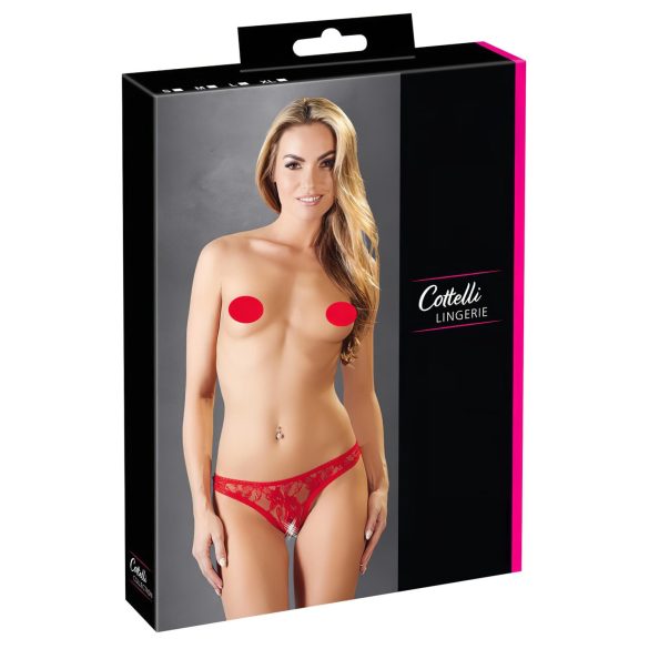 Cottelli - Seksis stringid pitsist (punane) - XL